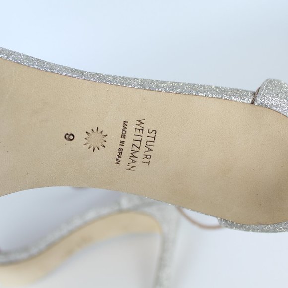 NEW Stuart Weitzman Lynette Metallic Strap Sandal - Picture 14 of 14